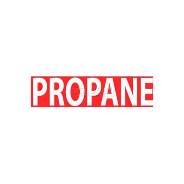 NMC Flammable / Combustible Sign / Propane / 2in X 5in / White / Red